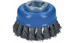 X-LOCK Heavy for Metal Cup Brushes, Knotted Wire 