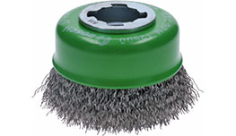 X-LOCK Clean for Inox Cup Brushes, Crimped Wire