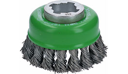 X-LOCK Heavy for Inox Cup Brushes, Knotted Wire