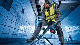 Dust solutions for chiselling concrete